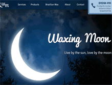 Tablet Screenshot of mywaxingmoon.com